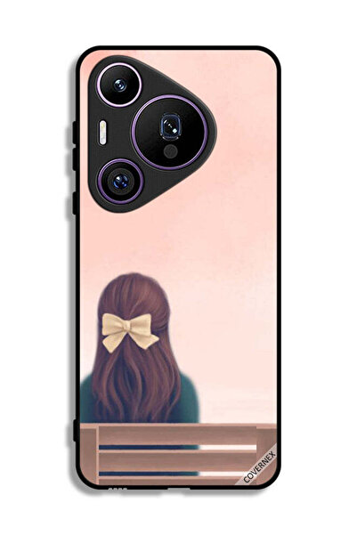 Covernex غطاء حماية لهاتف هواوي بيورا 70 برو بتصميم فتاة لطيفة