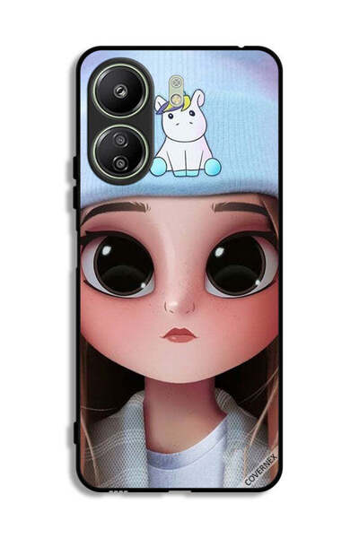 Covernex غطاء حماية لهاتف شاومي ريدمي 13 سي بتصميم فتاة يونيكورن لطيفة