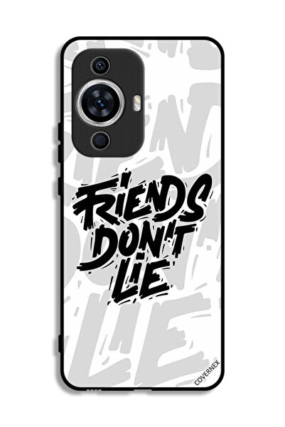 Covernex غطاء حماية لهاتف هواوي نوفا 11 بتصميم "أصدقاء الخط لا يكذبون"