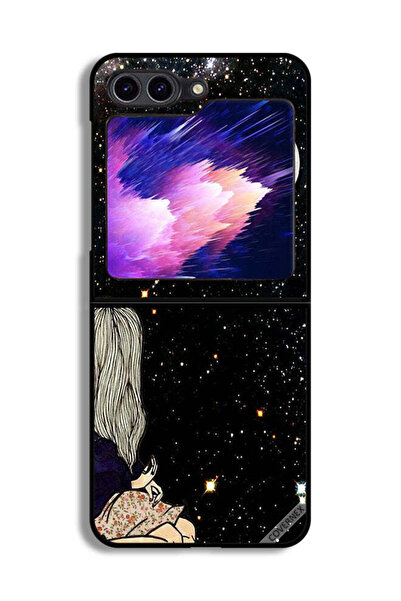 Covernex غطاء حماية لهاتف Samsung Galaxy Z Flip6 بتصميم "Look To Moon"