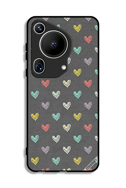 Covernex غطاء حماية لهاتف هواوي بيورا 70 ألترا بنقشة قلوب صغيرة