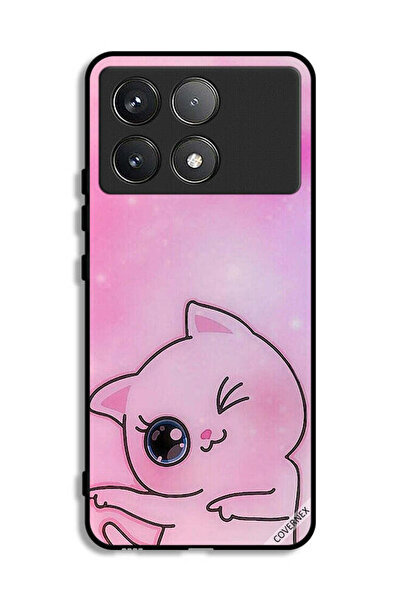 Covernex غطاء حماية Xiaomi Poco F6 Pro بتصميم Go This Way Kitten