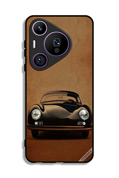 Covernex غطاء حماية لهاتف هواوي بيورا 70 برو بتصميم سيارة كلاسيكية
