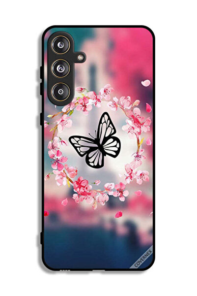 Covernex غطاء حماية لهاتف سامسونج جالاكسي F55 5G بتصميم فراشة وحلقة زهور