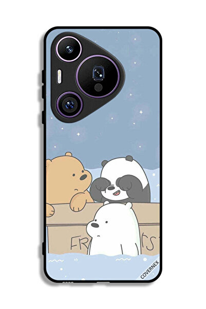 Covernex غطاء حماية لهاتف هواوي بيورا 70 برو - أصدقاء الدببة