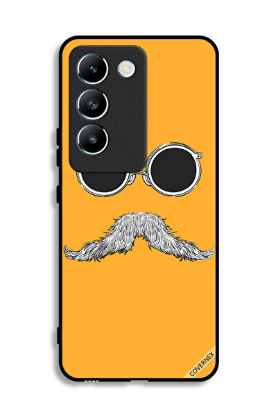 Covernex غطاء حماية لهاتف Vivo Y100 4G برسومات نظارات وشارب