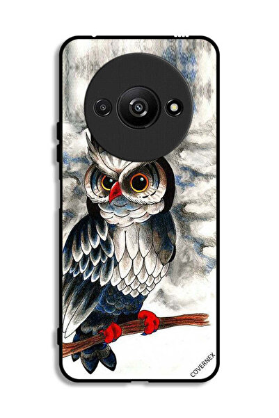 Covernex غطاء حماية لهاتف Xiaomi Redmi A3 4G برسومات بومة فنية