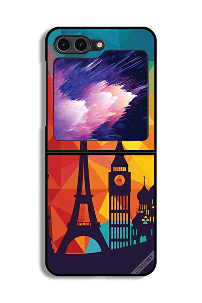 Covernex غطاء حماية لهاتف Samsung Galaxy Z Flip6 بنمط باريس الملون