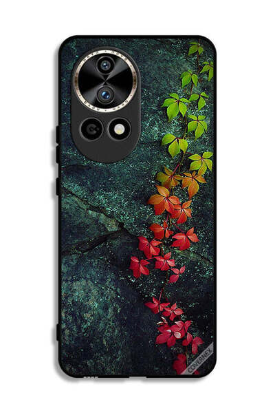 Covernex غطاء حماية لهاتف هواوي نوفا 12 ألترا 5G بنقشة أوراق جميلة