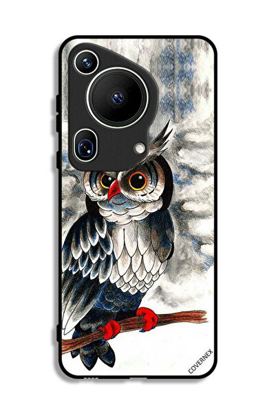 Covernex غطاء حماية لهاتف هواوي بيورا 70 ألترا بتصميم رسمة بومة