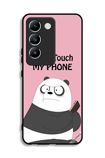 Covernex غطاء حماية لهاتف Vivo V30 Lite 4G مطبوع عليه عبارة "لا تلمس هاتفي با...