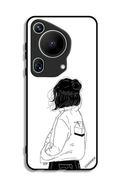 Covernex غطاء حماية فائق لهاتف هواوي بيورا 70 - فتاة تفكر بعمق