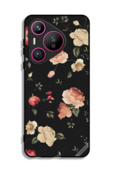 Covernex غطاء حماية لهاتف هواوي بيورا 70 بخلفية فنية زهرية