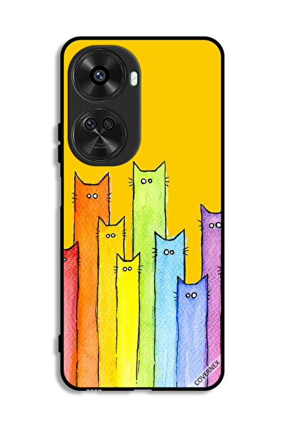 Covernex غطاء حماية لهاتف هواوي نوفا 11 SE بتصميم دمية قطة