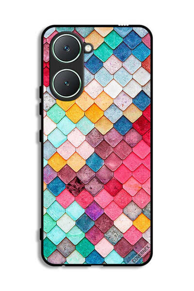 Covernex غطاء حماية لهاتف Vivo Y03 4G بنمط مربع ماسي