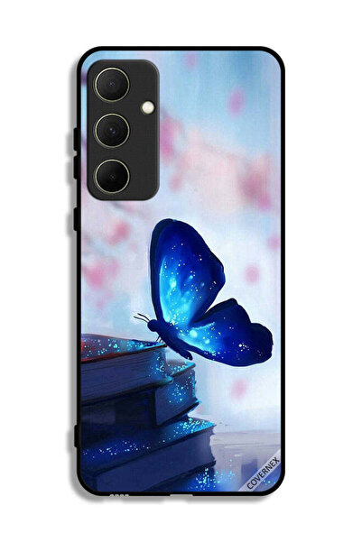 Covernex غطاء حماية لهاتف سامسونج جالاكسي A35 5G بتصميم فراشة جالسة على كتاب