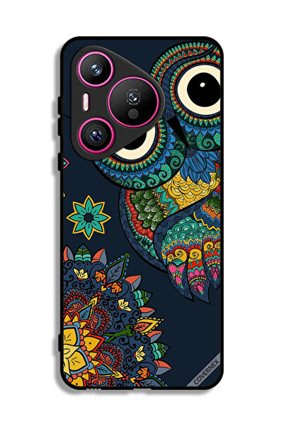 Covernex غطاء حماية لهاتف هواوي بيورا 70 بتصميم بومة زهرية