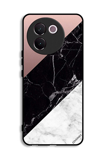 Covernex غطاء حماية لهاتف Vivo V30e 5G بنمط مزيج من الرخام والبساطة