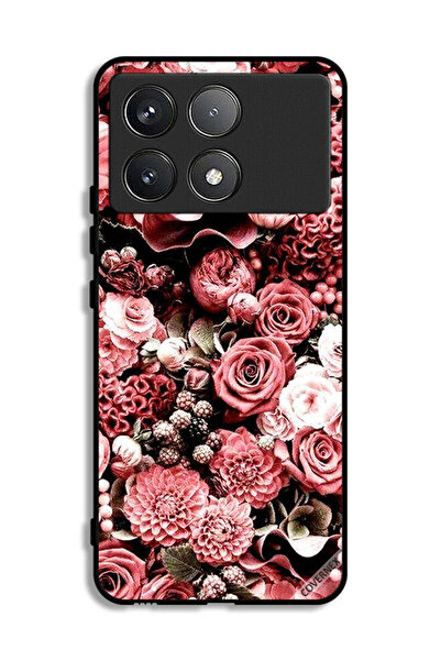 Covernex Xiaomi Poco F6 Pro Protective Case Cover Peach Roses