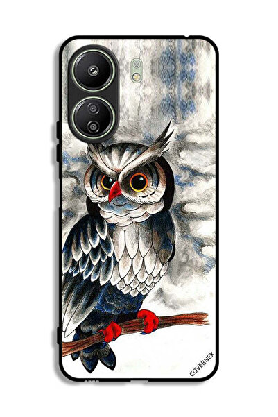 Covernex غطاء حماية لهاتف شاومي ريدمي 13 سي برسومات بومة فنية