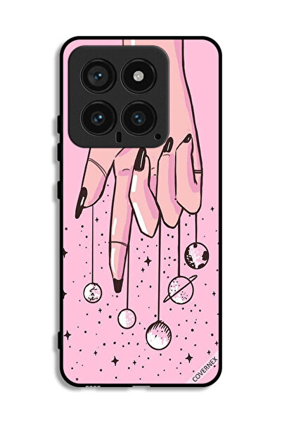 Covernex غطاء حماية لهاتف Xiaomi 14 بتصميم كواكب معلقة على الأصابع