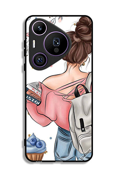 Covernex غطاء حماية لهاتف هواوي بيورا 70 برو بتصميم كتاب "يد فتاة"