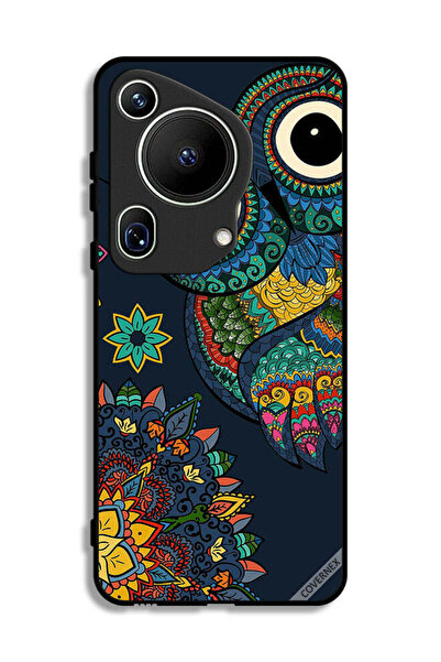 Covernex غطاء حماية لهاتف هواوي بيورا 70 ألترا بتصميم بومة زهرية