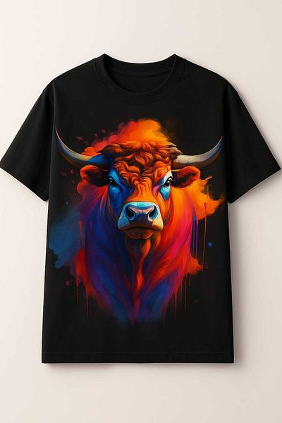 Sende Yakala Bull Printed Oversize Thisirt