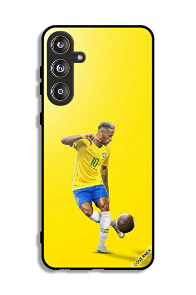 Covernex غطاء حماية لهاتف سامسونج جالاكسي M55 5G، نيمار مع كرة قدم