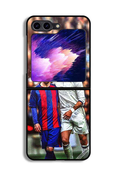 Covernex غطاء حماية لهاتف سامسونج جالكسي زد فليب 6 ميسي ورونالدو