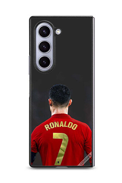 Covernex غطاء حماية لهاتف سامسونج جالاكسي زد فولد 6 - رونالدو، عنزة كرة القدم