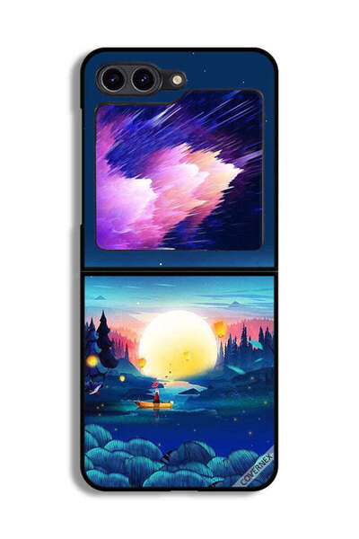 Covernex غطاء حماية لهاتف Samsung Galaxy Z Flip6 بتصميم منظر غروب الشمس