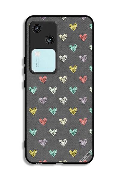 Covernex غطاء حماية لهاتف Vivo V30 5G بنقشة قلوب صغيرة
