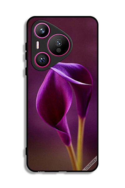 Covernex غطاء حماية لهاتف هواوي بيورا 70 بزهرتين جميلتين
