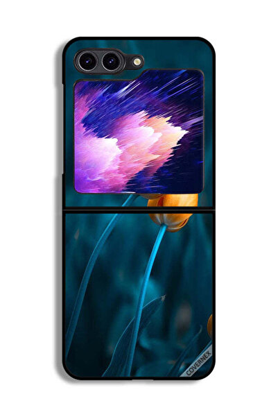 Covernex غطاء حماية لهاتف Samsung Galaxy Z Flip6 بزهرتين لطيفتين