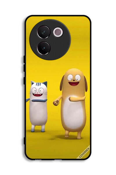 Covernex غطاء حماية لهاتف Vivo V30e 5G قصة قطة وكلب