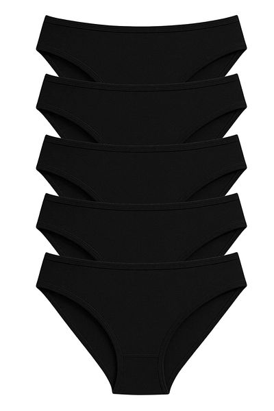 Fivora Cotton Basic Women's Bikini Panties Pack of 5