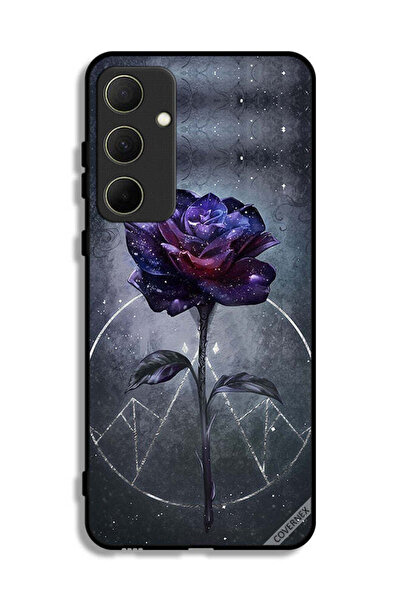 Covernex غطاء حماية لهاتف Samsung Galaxy A35 5G بخلفية زهور داكنة