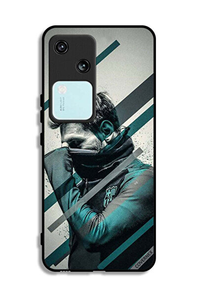 Covernex غطاء حماية فيفو V30 5G بتصميم وجه ميسي المختبئ