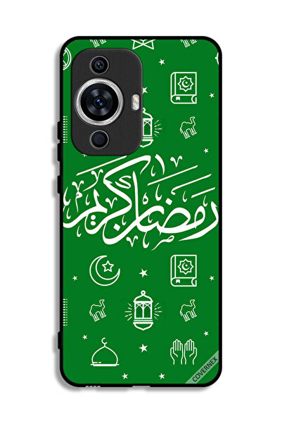 Covernex غطاء حماية لهاتف هواوي نوفا 12 لايت - رمضان كريم - أخضر