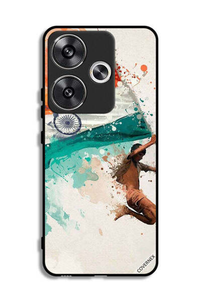Covernex غطاء حماية لهاتف Xiaomi Redmi Turbo 3 5G يحمل علم الهند أثناء الطيران