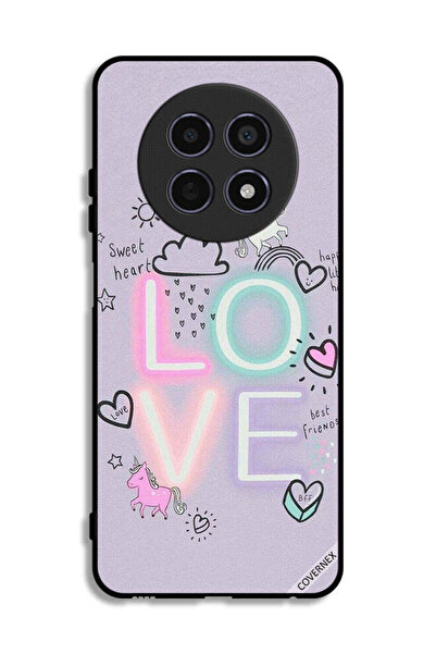 Covernex غطاء حماية لجهاز Realme 12 5G بتصميم قلب جميل ووحيد القرن