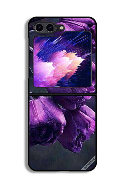 Covernex غطاء حماية لهاتف Samsung Galaxy Z Flip6 - زهور داكنة