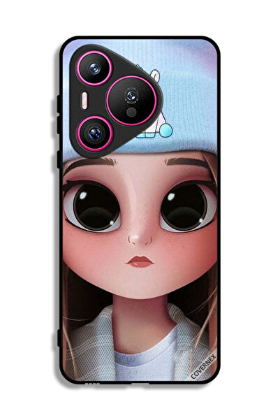 Covernex غطاء حماية لهاتف هواوي بيورا 70 بتصميم فتاة وحيد القرن اللطيفة