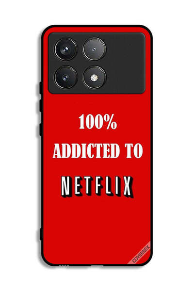 Covernex غطاء حماية لهاتف Xiaomi Poco F6 Pro، مدمن على Netflix بنسبة 100%