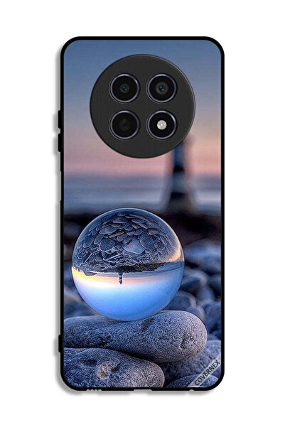 Covernex غطاء حماية لهاتف Realme 12x 5G، تصوير رائع للطبيعة في زجاج دائري