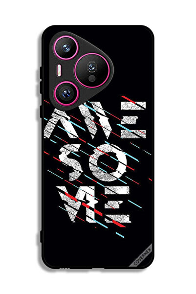 Covernex غطاء حماية لهاتف هواوي بيورا 70 بكلمة "رائع" مزخرفة بخط اليد