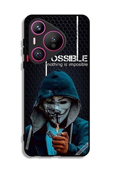 Covernex غطاء حماية لهاتف هواوي بيورا 70 - خلفية "أنا ممكن، لا شيء مستحيل"