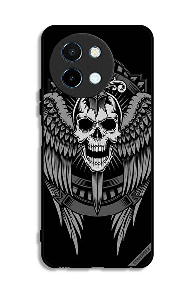 Covernex غطاء حماية لهاتف Vivo Y38 5G بتصميم جمجمة وأجنحة نسر