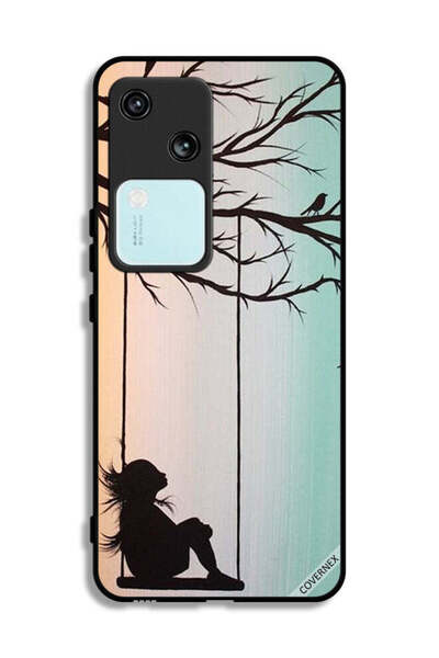 Covernex غطاء حماية لهاتف Vivo S18 5G برسم فتاة صغيرة حزينة